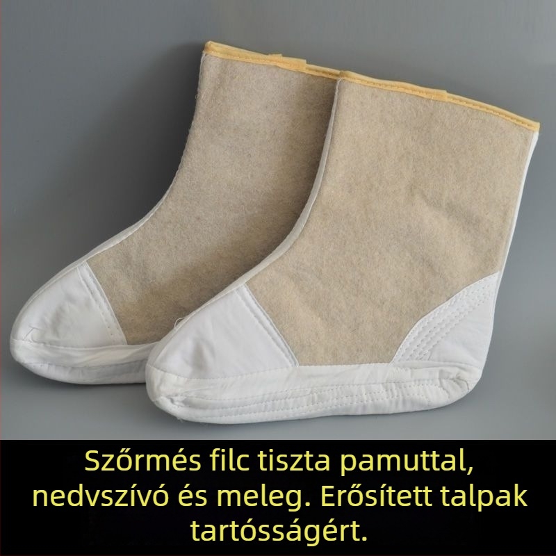 Esőcsizma zokni, vastag gyapjúfilc, vízálló, bányászati környezethez és hideg tároláshoz, lábvédő
