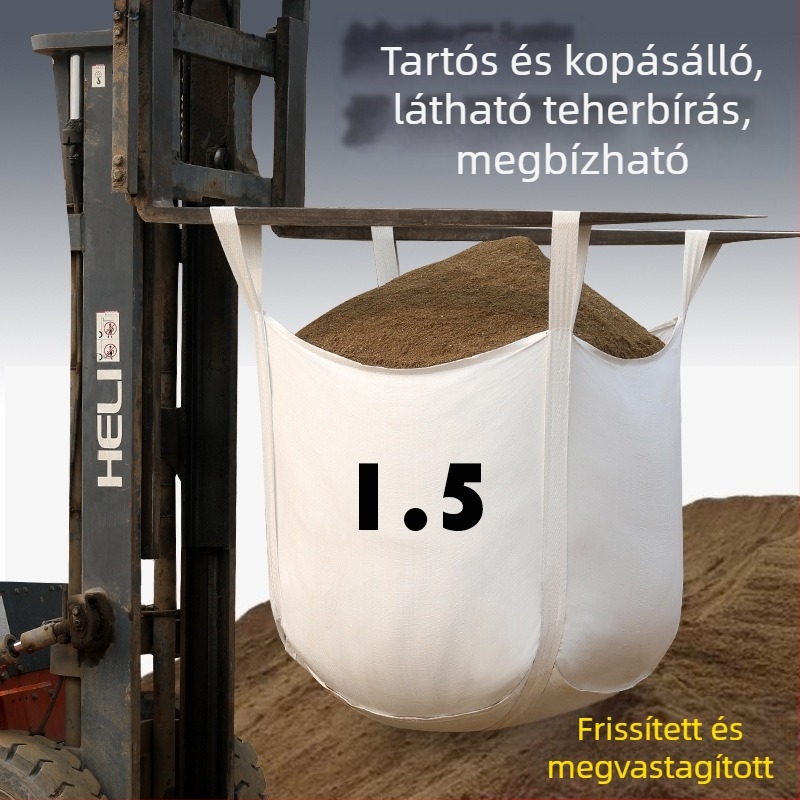 Ipari tonnás zsákok: vastagított, kopásálló konténerzsákok nehéz csomagoláshoz (1–2 tonna)
