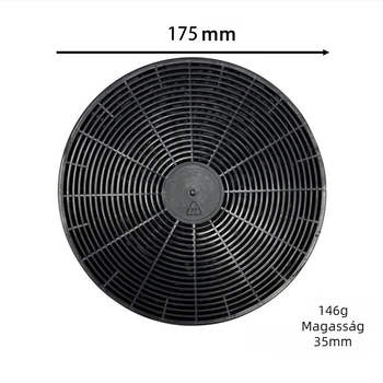 Konyhai szagelszívó aktív szénszűrő — magas hatékonyság, manuális vezérlés, otthoni használatra, 51–100 m²-es területre