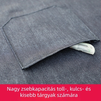 Nylon vászonból készült védő kötény – kopásálló, megerősített, 230 g, konyhai és gyári használatra