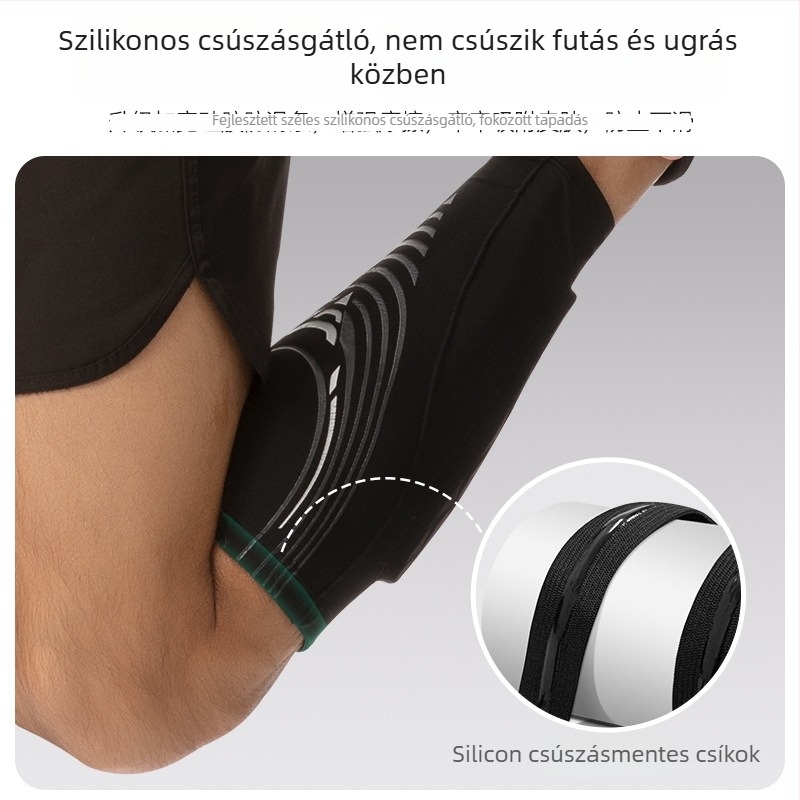 Futballhoz készült vádlivédő leggings – Poliészter + Spandex, véd a vádlin, légáteresztő, csúszásmentes, méhsejt mintázatú, éjszakai visszaverő
