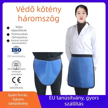 Ólomos védőruha röntgensugárzás elleni védelemhez, védőruha és háromszög-kötés