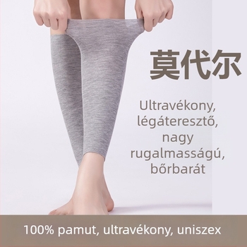 Modal nyári lábszárvédők – férfiak és nők számára, vékonyak, lélegzők, védelem a lábszár alsó részére és a bokára, hegfedés, sport