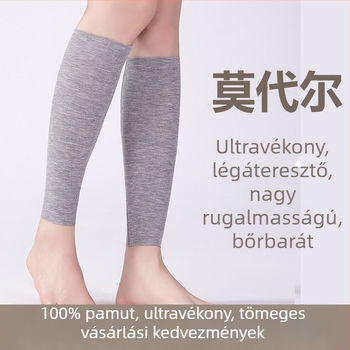 Modal nyári lábszárvédők – férfiak és nők számára, vékonyak, lélegzők, védelem a lábszár alsó részére és a bokára, hegfedés, sport