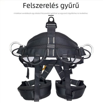 Huashida hegymászáshoz és sziklamászáshoz használható biztonsági öv, poliészter öv, nagy szilárdságú huzallal, típus: ülésbiztonsági öv