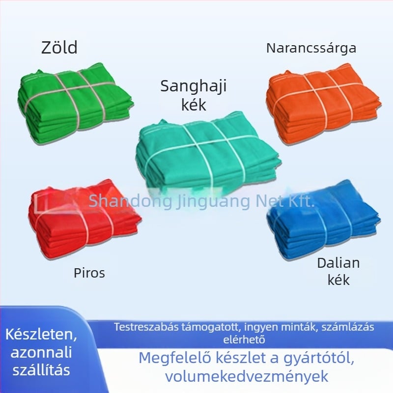 Sűrűszövésű építési védőháló, állványozási védőháló, tűzálló, esésvédelmi és porvédelmi funkciókkal