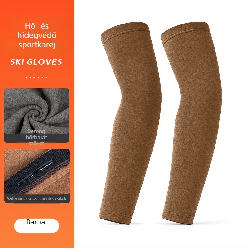 Derong velúr karvédő a karra beépített csúszásmentes csíkokkal, ízületi védelemhez, kültéri sportokhoz