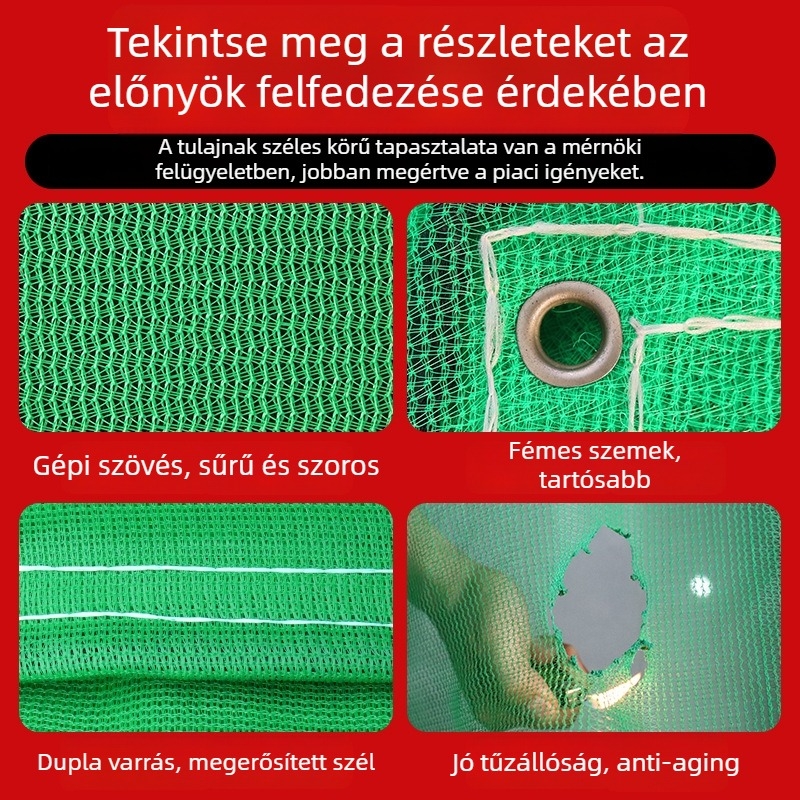 Tűzálló építési biztonsági háló sűrű hálóval (Márka: Chengyou; Használat: Építési területek biztonsága; Saját márka: Igen)
