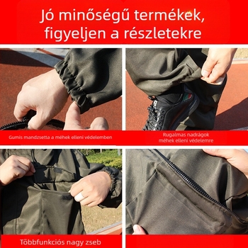 Méhészeti védőruha – teljes készlet, légáteresztő, méhek elleni védelem, szétválasztott kialakítás