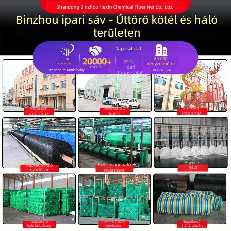 And Letter Sűrű szövésű biztonsági háló építkezésre, lángálló, esés elleni védelem, tanúsított a nemzeti szabvány szerint