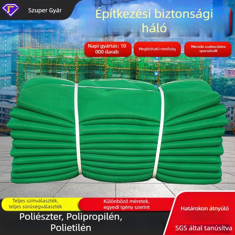 And Letter Sűrű szövésű biztonsági háló építkezésre, lángálló, esés elleni védelem, tanúsított a nemzeti szabvány szerint