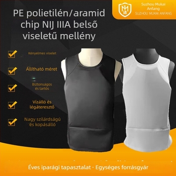 III-A rejtett ballisztikus mellény, könnyű személyes védelemhez
