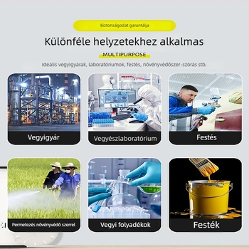 Egyrészes vegyi védő kötény, bevont nemszőtt anyagból, C osztályú, vegyi ipar számára.