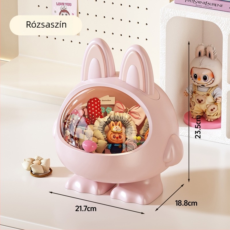 Little Monster asztali tároló doboz csúszó fedéllel, PP anyagú, többfunkciós, 12 darabos készlet