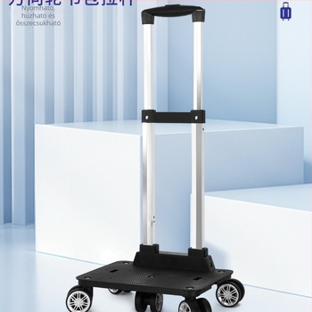 Gyermekek iskolai táska mellé tartó – alumínium táskarám beépített teleszkópos összecsukható trolival, szabadidős utazáshoz, 2025 tavasz