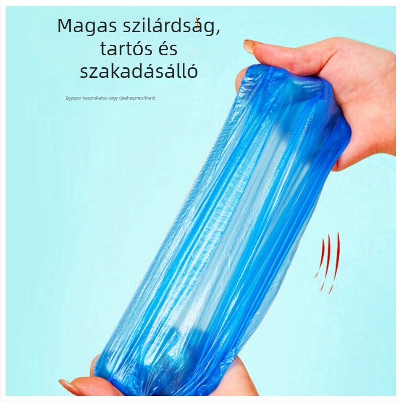 Duplán megerősített egyszer használatos cipővédő – por-, vízálló, csúszásmentes, műanyagból.