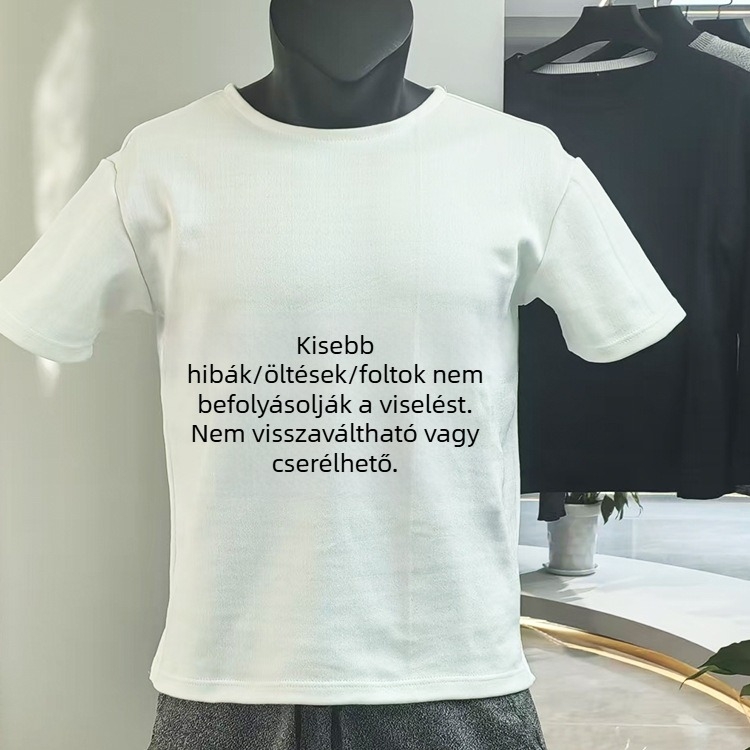 Fehér A5-ös kerek nyakú, rövid ujjú védőruha, vágás elleni és szakadásálló, kültéri üveg- és fémipari munkákhoz