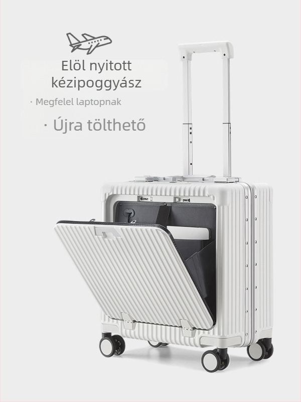 Kabinbőrönd alumíniumvázas nyitó kerettel, PC-test, egyirányú kerekek, 1925-ös modell, 3,5 kg