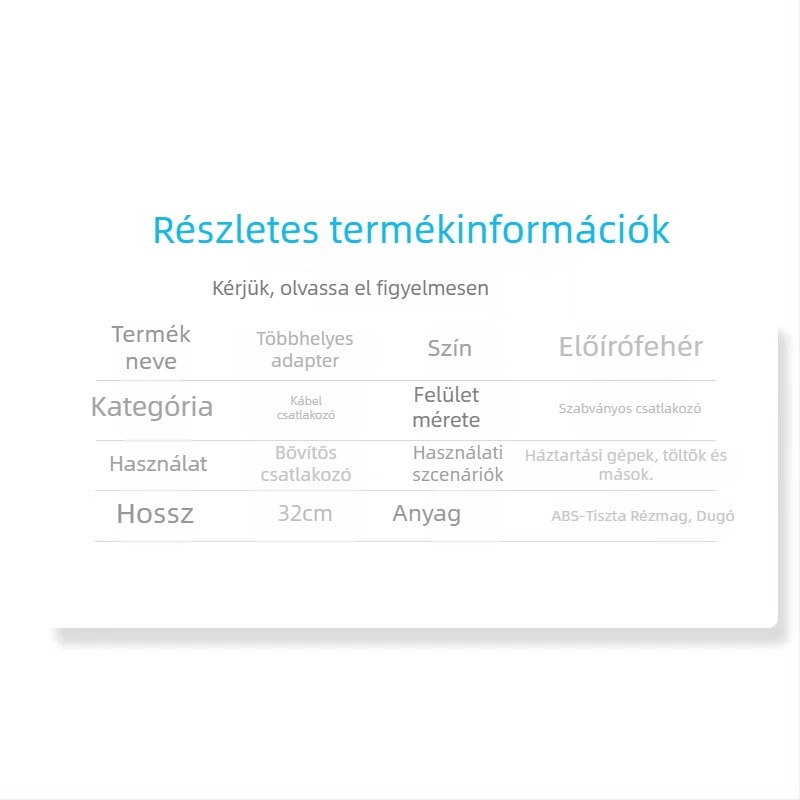 Vízálló 220V-os csatlakozódoboz modemhez/routerhez, 1–4-es elosztóval