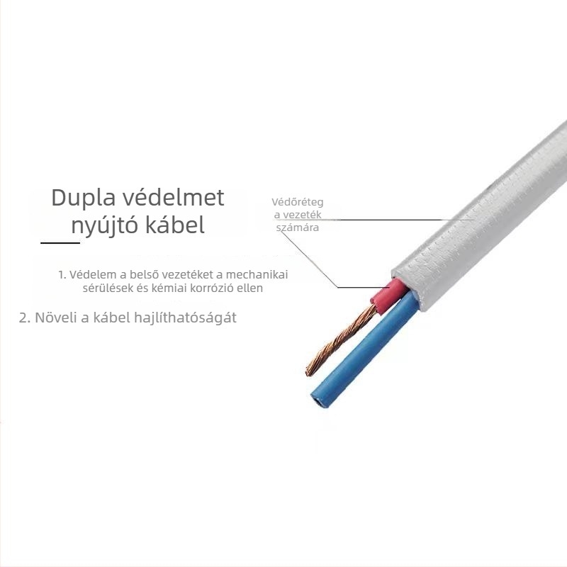 Vízálló 220V-os csatlakozódoboz modemhez/routerhez, 1–4-es elosztóval