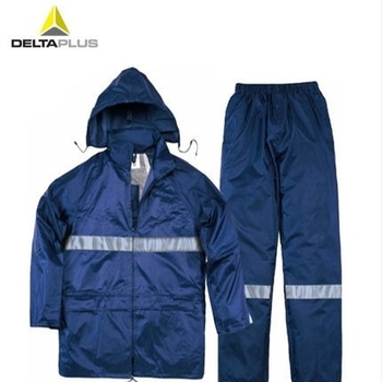 Delta 407005 Reflektív osztott poncsó kétoldalas PVC bevonattal – vízálló esőkabát készlet