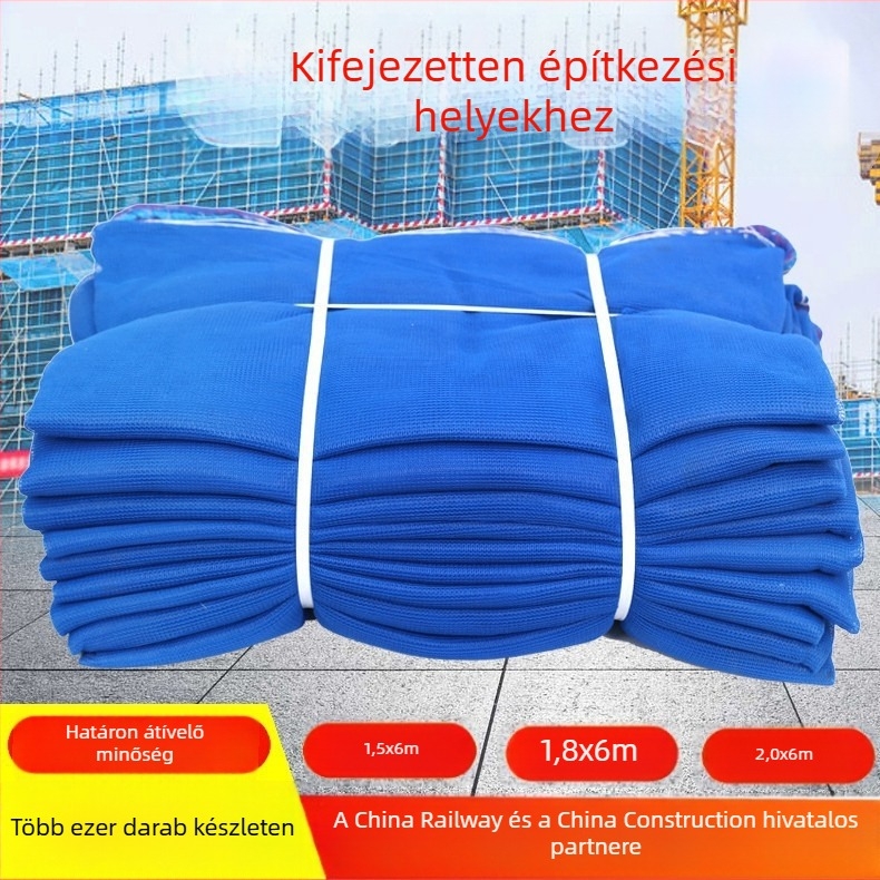 Építőipari védőháló zsaluzatokhoz — tűzálló, porálló, esésvédő, testreszabás elérhető