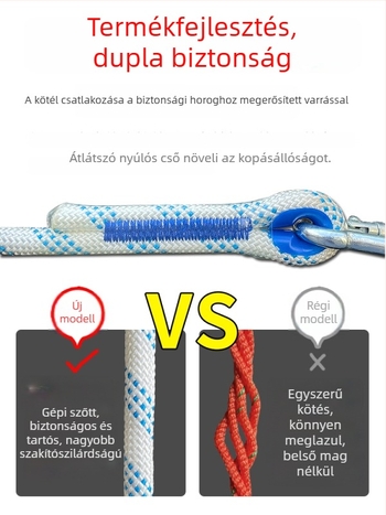 Magasban végzett munka biztonsági öve – teljes testet körülölelő öt pont dizájn, kopásálló védő kötél, nagy dupla kampó, európai stílusú kötél