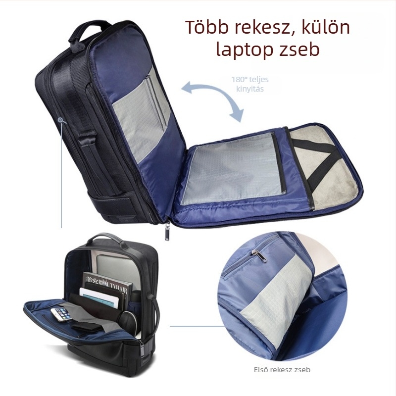 Személyre szabott logóval ellátott hátizsák, vízálló, 15,6 hüvelykes laptop rekesz, 20–35 L kapacitás, Oxford anyag