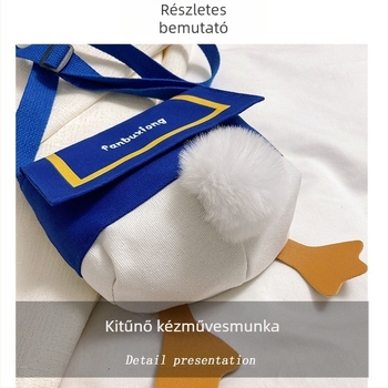 Vászon válltáska gyerekeknek, uniszex, állatmintás, lélegző és kopásálló, bélés nylon