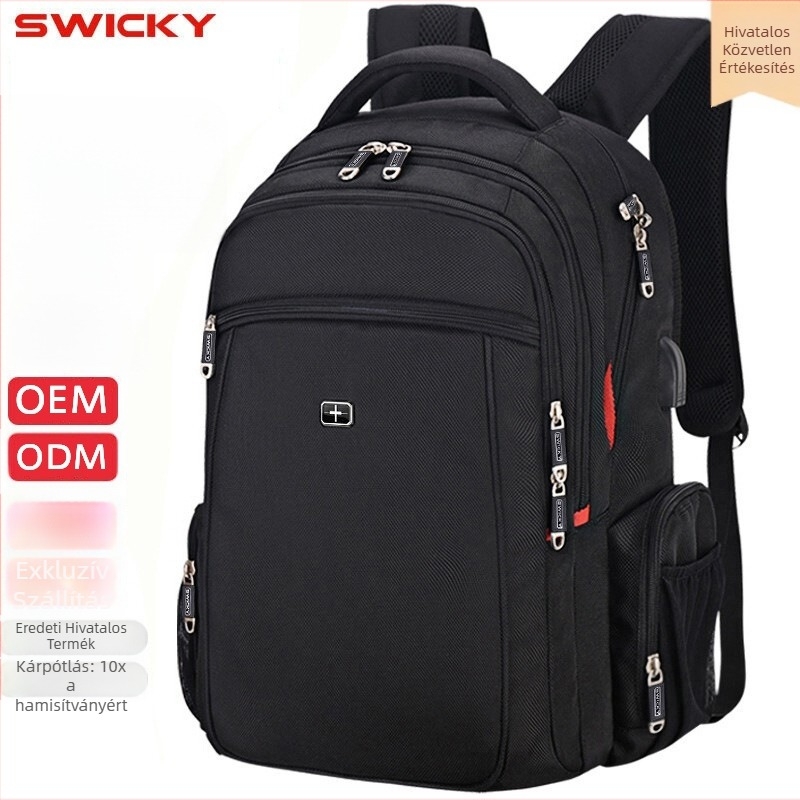 Férfi üzleti hátizsák, 36-55L, poliészter, vízálló, anti-theft, Air-Cushion pántok