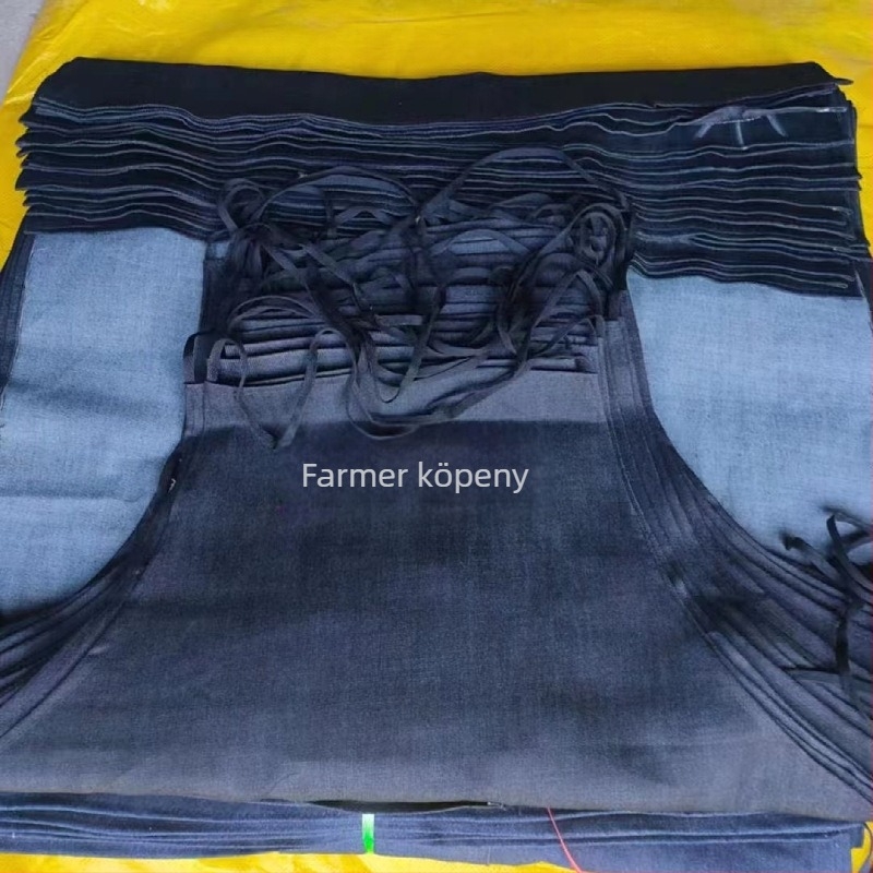 Hegesztéshez denim kötény, folt- és kopásálló, védő munkaruházat