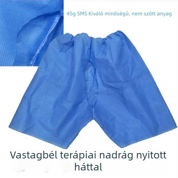 Egyszer használatos, nem szövött anyagból készült enteroszkópia és anorektális vizsgálatnál használható nadrág férfiaknak és nőknek