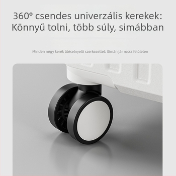 Nagy kapacitású uniszex poggyász, csendes 360°-os kerekekkel, cipzáras nyitás, PC anyag, száraz–nedves szétválasztás, kombinációs zár
