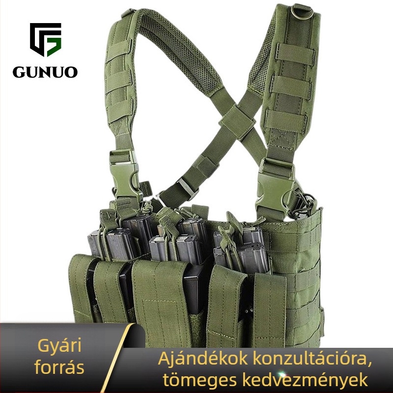 Gnuo Többcélú Gyorskioldó Taktikai Mellény MOLLE Rendszerrel, Állítható Öv, Kültéri Használatra