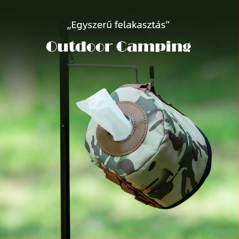 Buye Kemping gázpalack védőhüvely – szigetelt, leesésálló, kompatibilis több mérettel, tároló táska