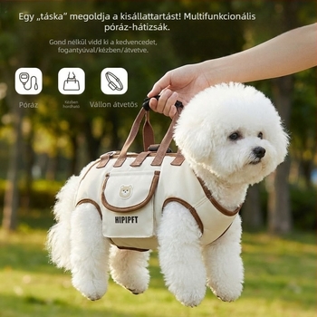 Kisállatok számára hordozható, lélegző hátizsák és crossbody táska kutyáknak és macskáknak utazáshoz