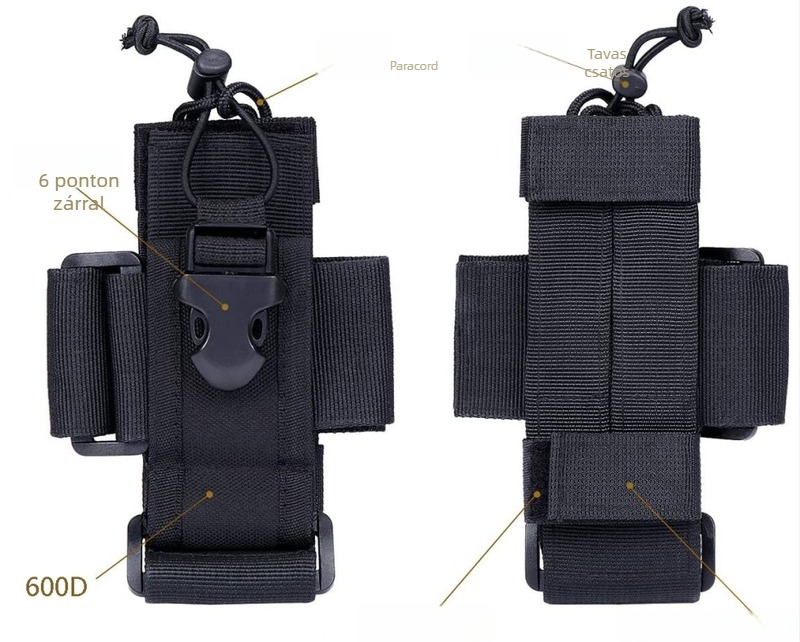 Walkie-Talkie táska csattal – nejlon, lélegző, vízálló, ultrakönnyű, tároló
