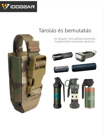 IDOGEAR deréktáska, 500D nylon, vízálló, kopásálló, uniszex, kültéri sportokhoz