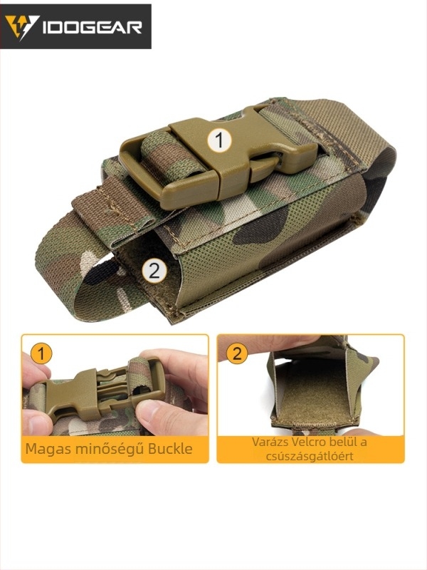 IDOGEAR deréktáska, 500D nylon, vízálló, kopásálló, uniszex, kültéri sportokhoz