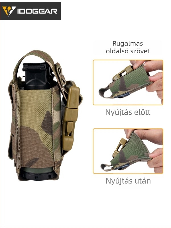 IDOGEAR deréktáska, 500D nylon, vízálló, kopásálló, uniszex, kültéri sportokhoz