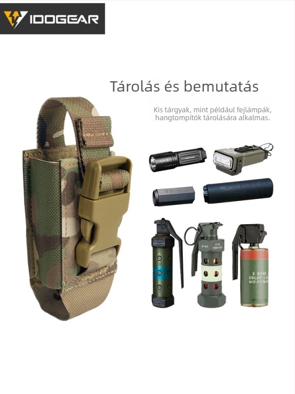 IDOGEAR deréktáska, 500D nylon, vízálló, kopásálló, uniszex, kültéri sportokhoz