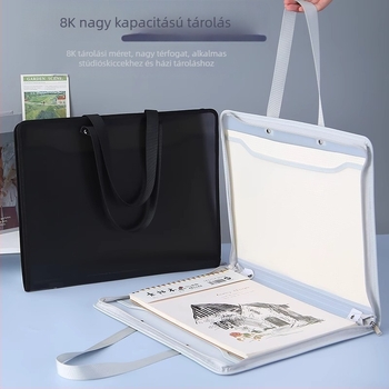 New Puda 8889 Polipropilén Sketchbook Portfólió Cipzárral, Nem Szabályos Formájú