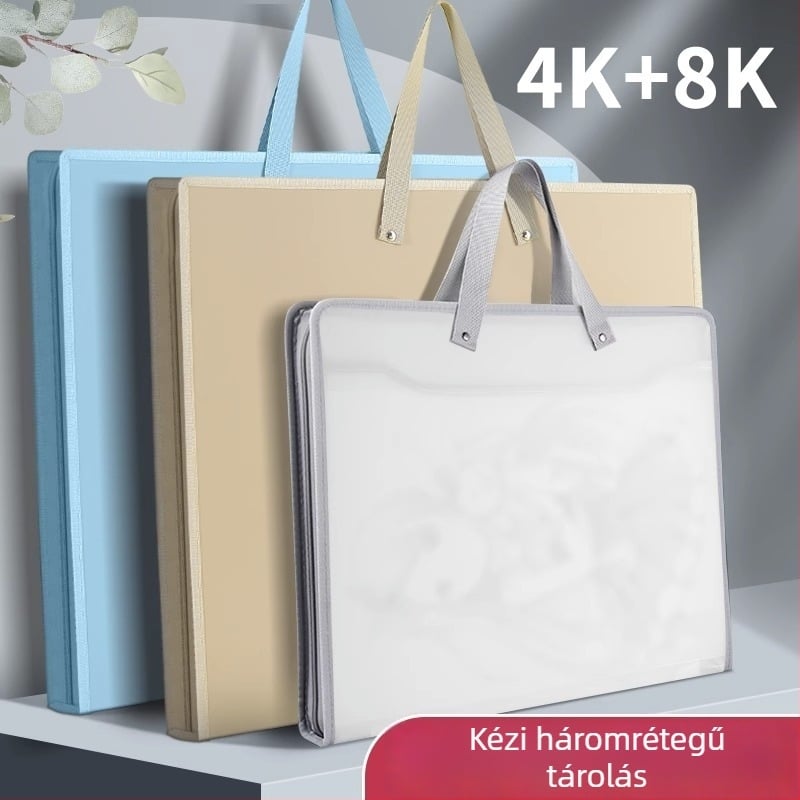 New Puda 8889 Polipropilén Sketchbook Portfólió Cipzárral, Nem Szabályos Formájú