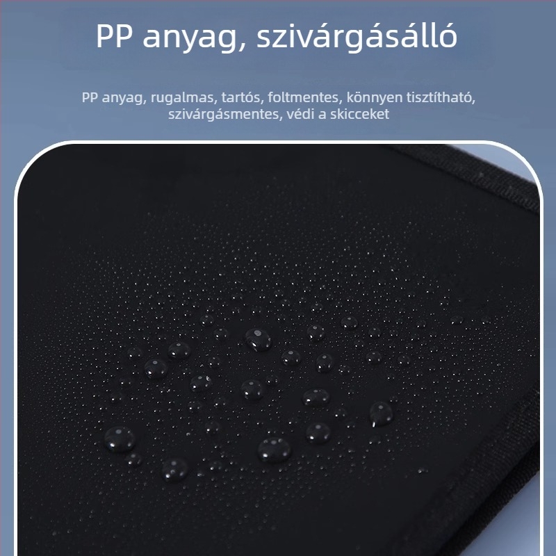 New Puda 8889 Polipropilén Sketchbook Portfólió Cipzárral, Nem Szabályos Formájú