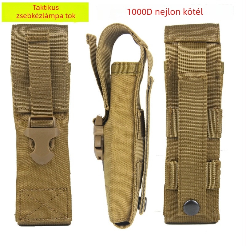 MOLLE-kompatibilis övtáska szabadtéri használatra, 1000D nylonból, kopásálló anyag, poliészter bélés, unisex