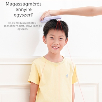 Otthoni használatra szóló ultrahangos magasságmérő – Új modell, harmadik generáció; Infravörös lézer szenzor; Vezeték nélküli hatótáv 5-10 m; Anyag ABS