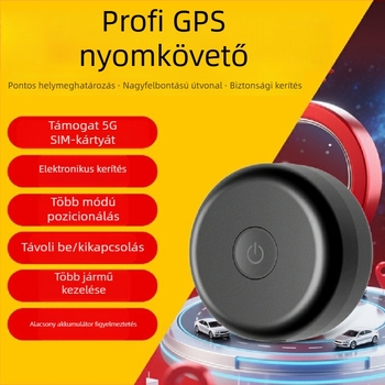 Jármű GPS követő – 2 m helymeghatározási pontosság; riasztások: rezgés, geofence, túl gyorshajtás; akkumulátor élettartam 48 óra; márka Lead to, modell Hy-cc0001