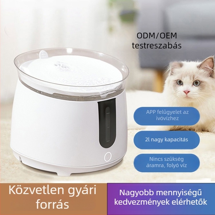 Okos automata körkörös vízadagoló háziállatoknak (macskák és kutyák)
