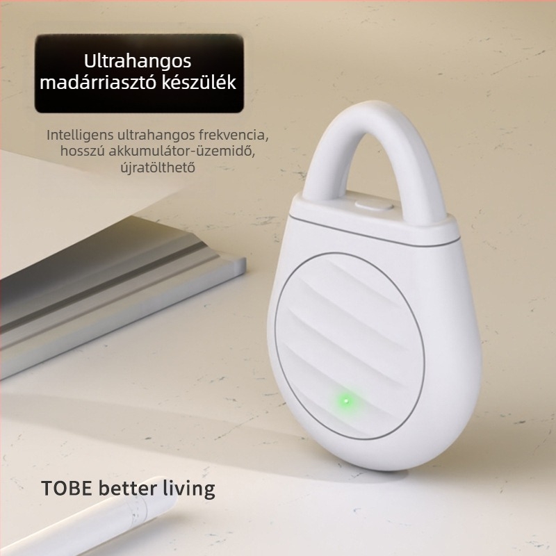 Kutyák számára ultrahangos kártevőriasztó, kültéri használat, PVC, 19 g, nyakpánttal, gombos működés, védelem bolháktól, kullancsoktól, parazitáktól és szúnyogoktól