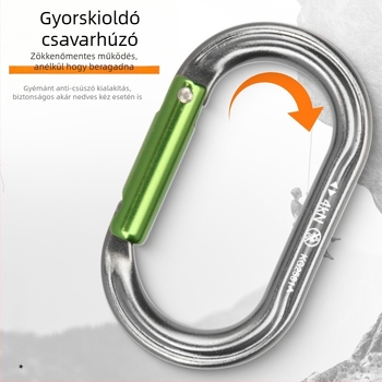 Barhar O-típusú karabiner, Quick-Hook, alumínium